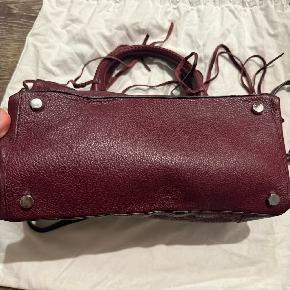 Rebecca Minkoff Burgundy Leather Satchel - Picture 3 of 12